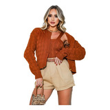 Casaco Tricot Feminino Twin