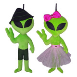 Casal Etdabr Et 35cm Et Pelúcia Vidro Parabrisa Alienigenabr