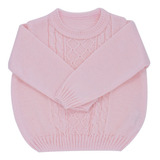 Casaquinho De Lã  Blusa Aran Para Bebê De Lã Unissex 