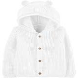 Casaquinho De Tricô Rosa Ou Branco Menina Carters Original  Branco  RN 