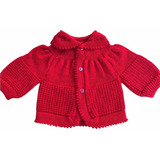 Casaquinho Trico Bebe Gola Menino Menina
