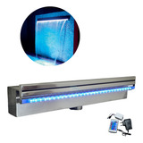 Cascata Embutir Inox 304 Bico Polido 80cm Com Led Rgb Barata