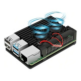 Case Alumínio Para Raspberry Pi 4 Com Duplo Cooler Fan C/ Nf