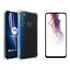 Case Capa Anti Impacto Para Moto One Fusion Plus + Pelicula Cor Transparente