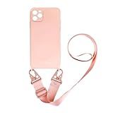 Case Capa Capinha Protective Com Cordão Alça Para IPhone 14 Pro  Rosa 