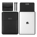 Case Capa Notebook Macbook Air Pro M1 E M2 Em Couro 3 Em 1