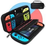 Case Capa Para Nintendo Switch Oled - Capa Protetora Para Nintendo Switch Oled Com 11 Compartimentos 2 Zipers Bolsa Perfeita Para Viagens Estojo Bag De Proteção E Acessórios Para Nintendo Switch Oled