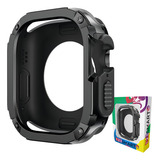 Case Capa Protetora Anti Choque 123-sfa-01 Marca 123smart Compativel Com Apple Watch Ultra 1 E 2 49mm - Cor Preto
