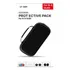Case Capa Switch + Película Vidro + 4 Grips + Capa Tpu Oled Cor Preto