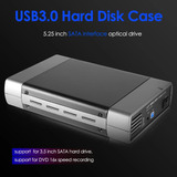 Case Externo Usb 3.0 Para Gravador De Cd E Dvd 5.25