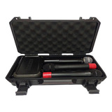 Case Maleta Patola Mp 0015 Microfone Sem Fio  Com Espuma