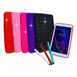 Case P/ Tablet Adaptável M7 3g 7 Polegadas + Caneta Touch