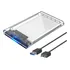 Case Para Hd Externo Gaveta 2,5 Usb 3.0 Transparente Rápido