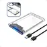 Case Para Hd Slim Externo Exbom Usb 3.0 Computador Ssd Hdd Sata 2.5 Notebook Pc Ps4 Transparente