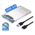 Case Para Hd Slim Externo Usb 3.0 Computador Ssd Hdd Sata 2.5 Notebook Pc Ps4 Transparente