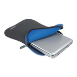 Case Para Netbook Tablet Até 10pol Dupla Face Azul E Preto