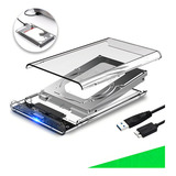 Case Slim Hd Ssd Adaptador Usb 3.0 Sata 3 Ext. Ps4 Hd30 Transparente