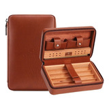 Case Umidor De Charutos Cohiba Viagem Cedro Cortador Kit