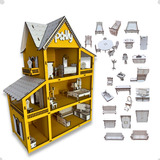 Casinha Boneca Infantil Mdf