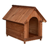 Casinha Cachorro Madeira N  03 Cor Casinha Envernizada