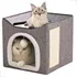 Casinha Cama Dobrável Portátil Arranhador Bolinha Cães Gatos