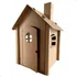 Casinha De Papelão Grande Brinquedo Infantil Mod 0702 Cor Marrom claro Lisa