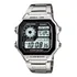 Casio Ae-1200whd Relogio Aço Crono 5alarm Wr100m Ae1200whd