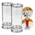 Castiçal De Vidro 7 Dias Vidro E Aluminio Votivas Kit 2 Und