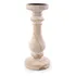 Castical Decorativo Em Madeira Natural 12x28x12cm