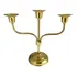 Castiçal Em Latão 3 Velas Candelabro
