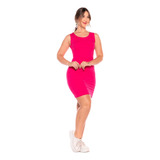 Casual Vestido Curto Canelado