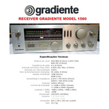 Catálogo / Folder : Receiver Gradiente Model 1560 # Novo Okm