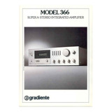Catálogo / Folder: Amplificador Gradiente Model 366 # Novo 