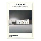 Catálogo / Folder: Amplificador Gradiente Model 86# Novo Okm