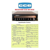 Catálogo / Folder: Receiver Cce Sr-3030 # Novo Okm.