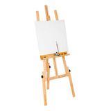 Cavalete Para Pintura Desmontável Com Ajuste De Altura Cor Marrom claro Stalo
