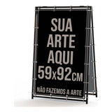 Cavalete Placa Propaganda Dupla