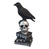 Caveira Com Corvo No