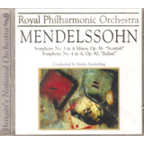 Cd Mendelssohn - Royal Philh Symphony N.4 Op90 Italian) Novo