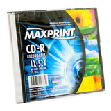 Cd-r 700mb 52x - Box Slim - Unidade - Maxprint 501576