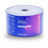 Cd-r Gravável Printable 52x 700mb/80 Min. Bulk C/50 Maxprint
