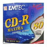 Cd-r Máxima Digital Áudio Emtec-80 Min P/ Gravadores De Mesa