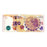 Cedula Argentina 100 Cien
