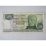 Cedula Argentina 500 Pesos