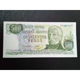 Cédula Argentina De 500 Pesos De 1977 Nova Fe Lote 960