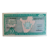 Cedula De 10 Francs