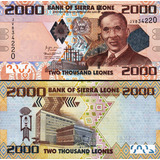 Cédula De Serra Leoa - 2.000 Leones 2021 Flor De Estampa