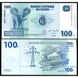 Cédula Fe Estrangeira 100 Francos Rep. Dem. Do Congo Zaire