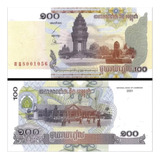Cédula Fe Estrangeira 100 Riels Camboja 