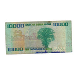 Cédula Serra Leoa 10000 Leones Ano 2010 Bc